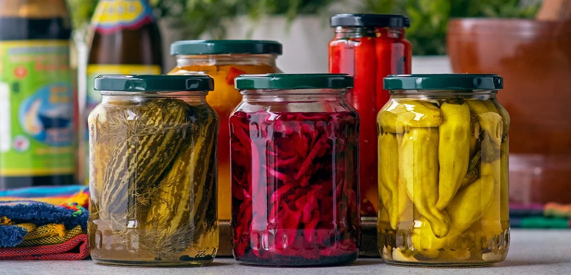 pickles in a jar