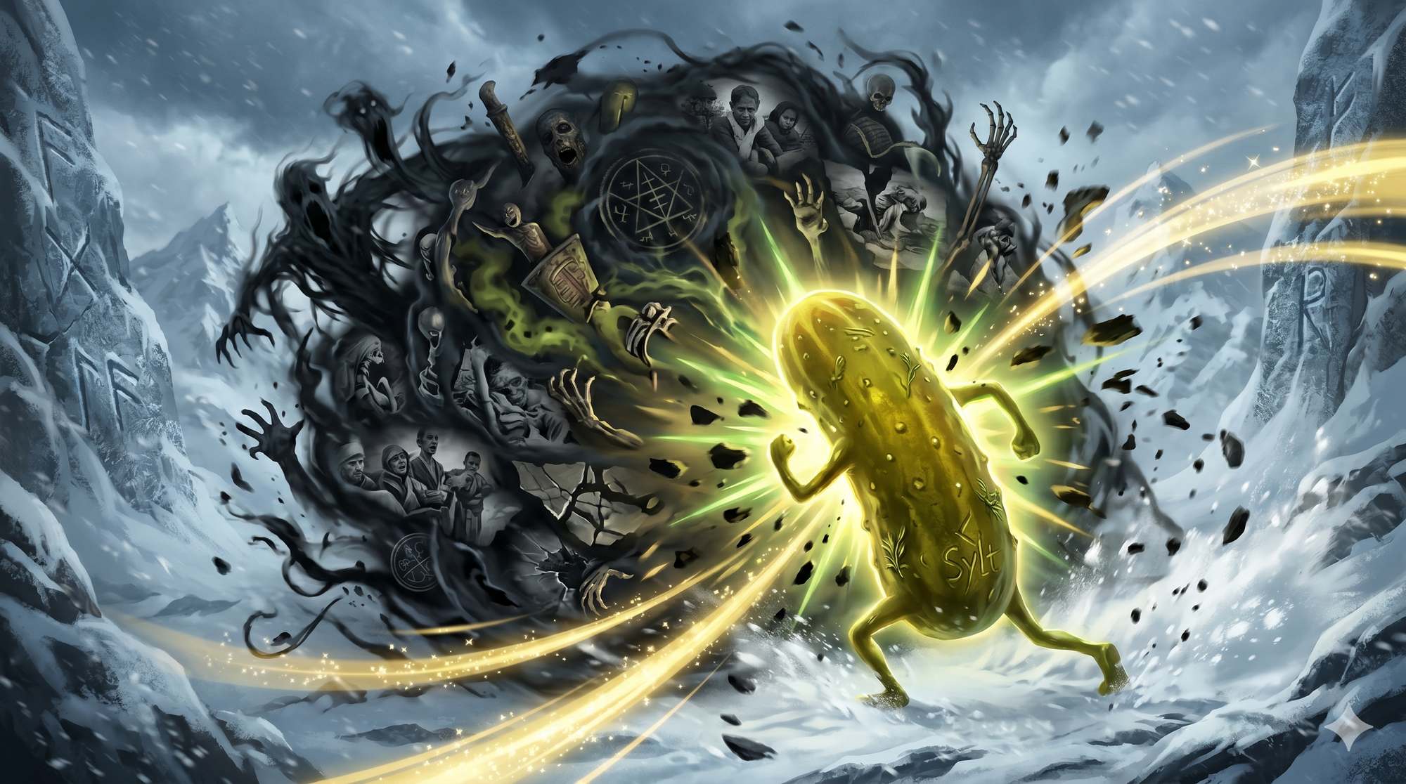 The Entirety of Human Evil vs. One Pickle